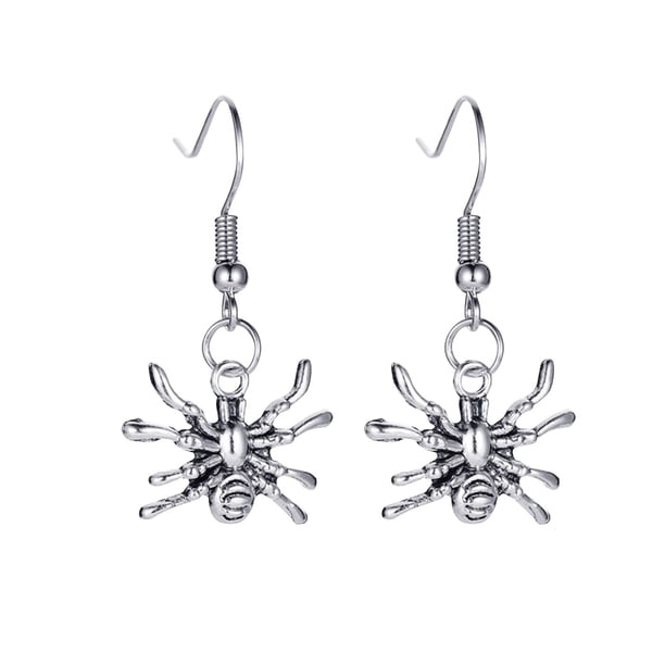 Pendientes de Halloween Retro Calavera Murciélago Araña Pendientes Pendientes apenados Wmkox8yi sjalhkljlk4367