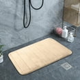 thumbnail image 2 of Thick Velvet Floor Mat Kitchen Bathroom Foot Mat Solid Color Foot Mat 2pc, 2 of 6