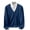 A-Navy, variant on Men's Casual Cardigan Sweaters Long Sleeve V-Neck Cardigans Casual Solid Color Button Down Knitted Sweater A-Red