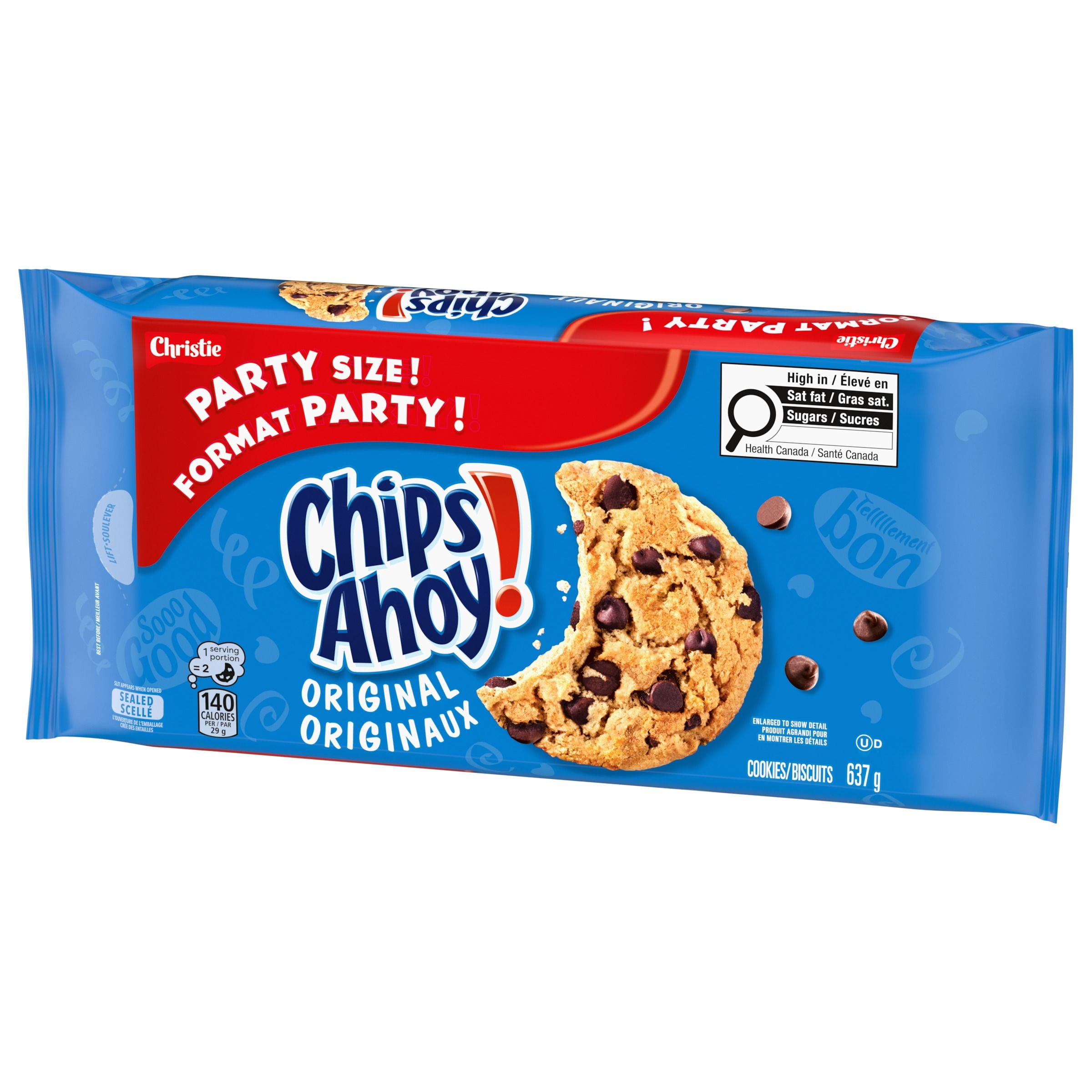 Chips Ahoy! Original Cookies, Chocolate Chip, Party Size, 637 g