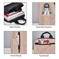 thumbnail image 3 of Disketp Beige Sparkling Glitter Mochila Ligera e Impermeable, Mochila de Día Resistente para Viajes, Senderismo y Uso Diario para Hombre y Mujer, 3 of 7