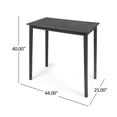 thumbnail image 5 of Outdoor Minimalist Acacia Wood Rectangle Bar Table Teak Finish Weather-Resistant Bar Height Easy Assembly Patio Table, 5 of 10