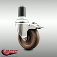 thumbnail image 2 of 4 Inch 316SS High Temp Glass Filled Nylon 1-5/8 Inch Stem Caster Lock Brake SCC, 2 of 2