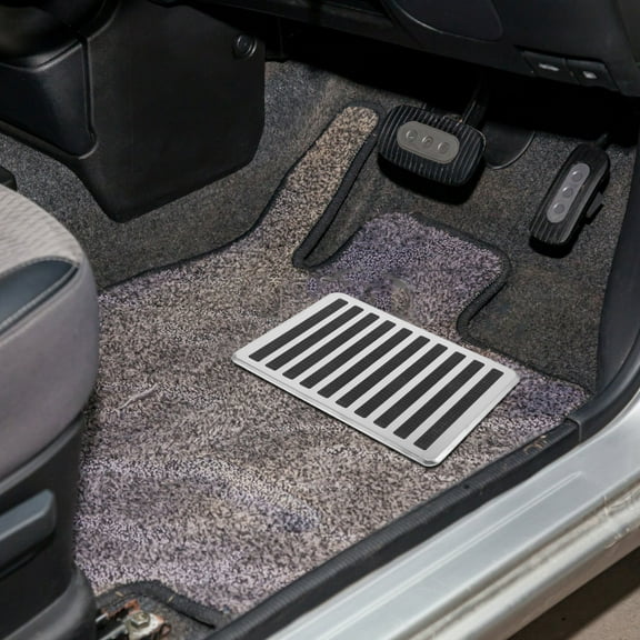 RENACLIPY Stainless Steel Car Foot Pedal Cover PVC Multi-Color Anti- Universal Fit for Cars