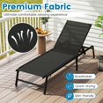 thumbnail image 3 of Spaco Chaise Lounge Chair Set of 2, Foldable Patio Lounge Chairs for Patio, Garden, Backyard, Black, 3 of 12