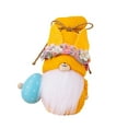 thumbnail image 2 of Easter Bunny Gnomes Decor Exquisite Swedish Tomte Stuffed Doll with Easter Eggs Carrot & Colorful Flowers, Knitted Hat Decorated with Flower Easter Faceless Dwarf Household Ornaments, 2 of 7