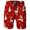 Red, variant on Gym Shorts Men Christmas Reindeer Print Drawstring Casual Fashion Elastic WaistbOutdoor Summer Beach Hiking Golf Shorts With Pockets