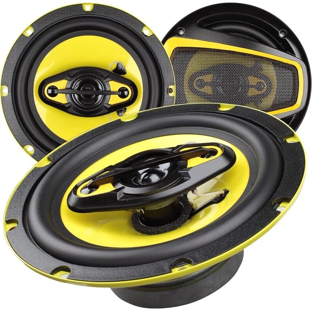 650W 6.5-Inch 4-Way Car Audio Coaxial Speakers System 6-1/2 Inches