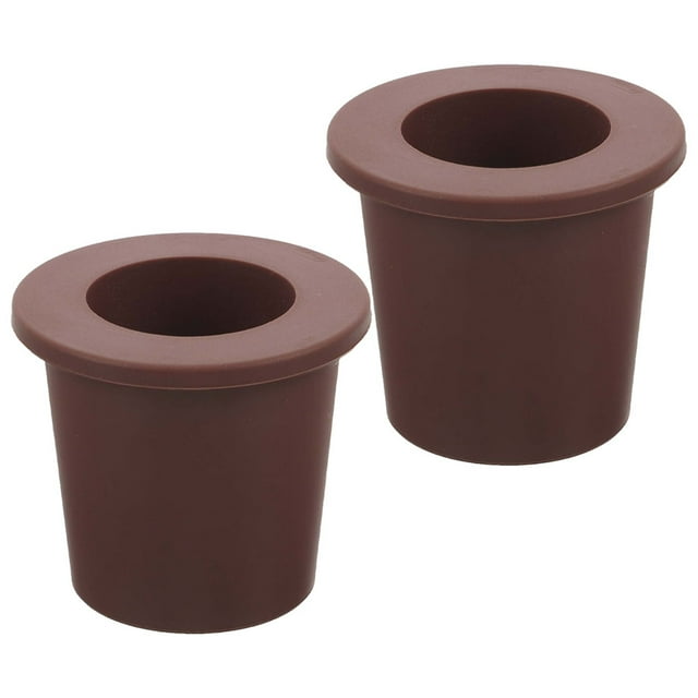 WEUVEB 2Ud Tapón Anillo Para Agujero De Sombrilla Exterior En Silicona Marrón Claro