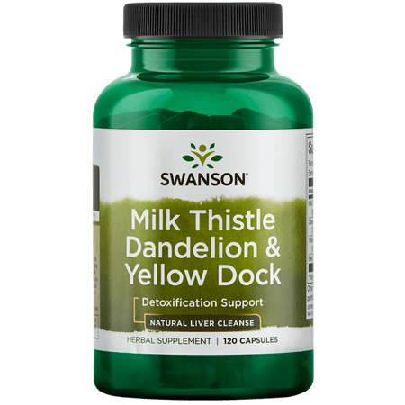 - Swanson Milk Thistle Dandelion & Yellow Dock 120 Caps