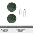 thumbnail image 6 of Amerock Accents 2 inch (51mm) Diameter Gold/Emerald Green Cabinet Knob - 2 Pack, 6 of 7