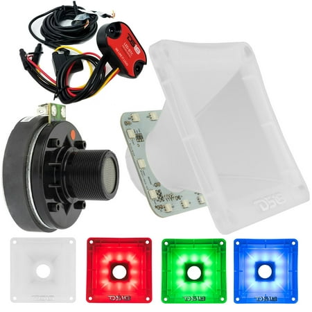 - Compression Super Driver 60W 8 Ohm RGB LED Horn + Controller DS18