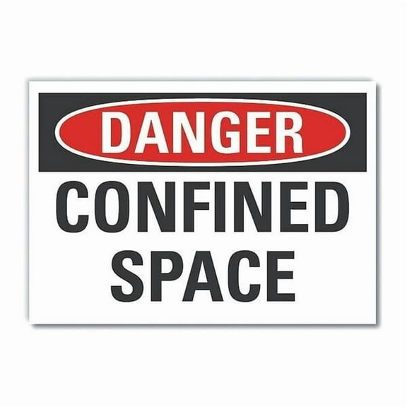 Lyle Danger Sign,7 inx10 in,Non-PVC Polymer LCU4-0364-ED_10x7