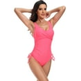 thumbnail image 6 of FLMEI Women's One Piece Swimsuit Tummy Control Bathing Suits One Piece Swimwear Swim Rompers S-XXL, 6 of 9
