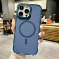 Magnetic Case for iPhone 16 Pro Max Matte Translucent Slim Case Compatible with MagSafe Wireless Charging, Lens Protection Non-Yellowing Rugged Shockproof Cover for iPhone 16 Pro Max, Royalblue