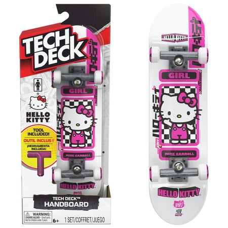 Tech Deck, Girl Hello Kitty Handboard, Authentic Mini Skateboards for Kids Ages 6 and up