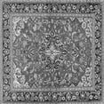 thumbnail image 1 of Ahgly Company Indoor Square Medallion Gray Traditional Area Rugs, 3' Square, 1 of 1