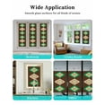 thumbnail image 6 of Window Privacy Film, Brown Boho Aztec UV Sun Blocking Window Tint Film Heat Control One Way Blackout Window Film, Morocco Mexican Geometric Bohemian Non Adhesive Static Cling Sticker 29.5x78.7 In, 6 of 7