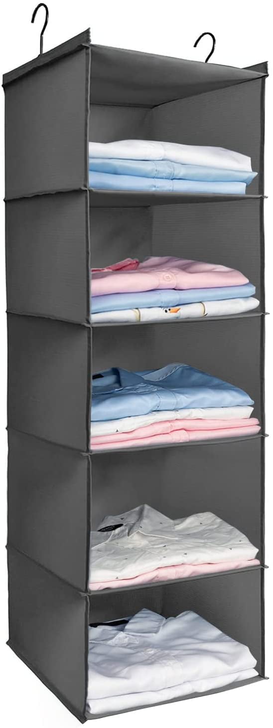 5Shelf Hanging Storage Closet Organizer, Oxford Rv Storage and