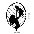 thumbnail image 2 of Siluetas negras para la decoración moderna del hogar, regalo perfecto para el Día de la Madre Hojas de metal artísticas hechas a mano, 2 of 7
