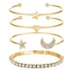 thumbnail image 5 of Un conjunto de moda de la luna abierta pulsera de joyería conjunto de pulseras encanto de cumpleaños sorpresa de regalo para la mujer niñas, 5 of 8