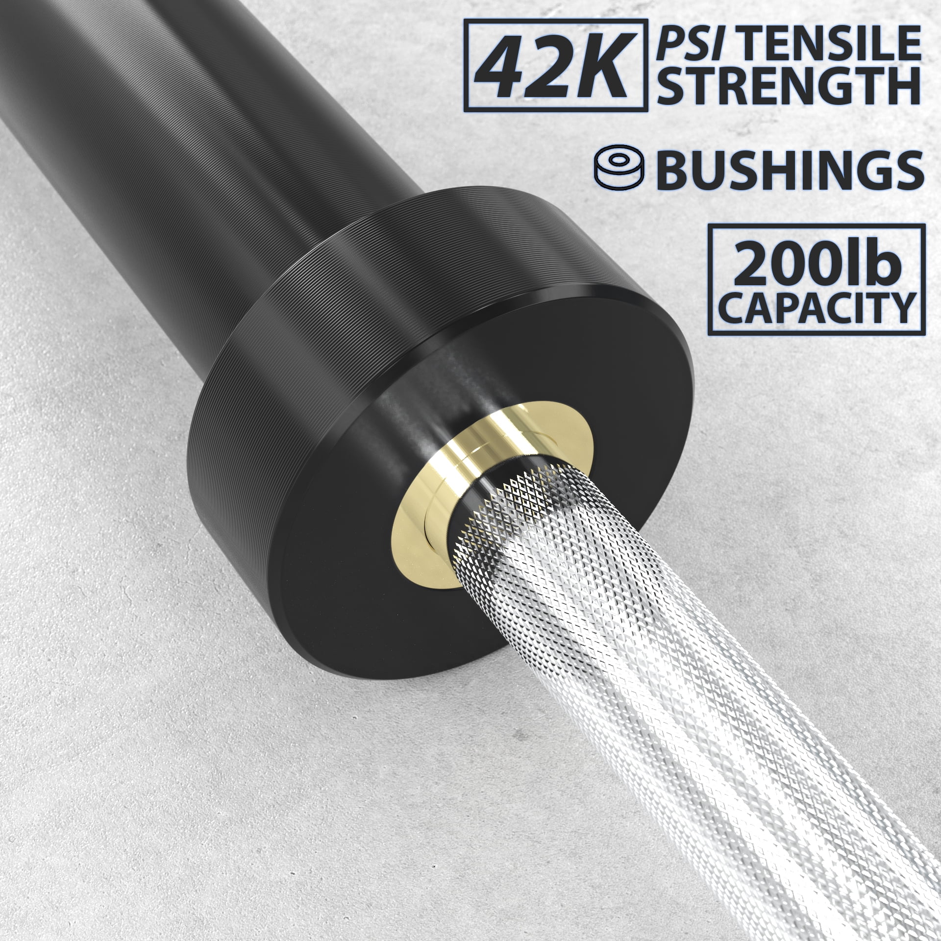 Synergee 15lb Technique Barbell Silver Aluminum Bar for Form & Technique Training for Power & Olympic Lifting.