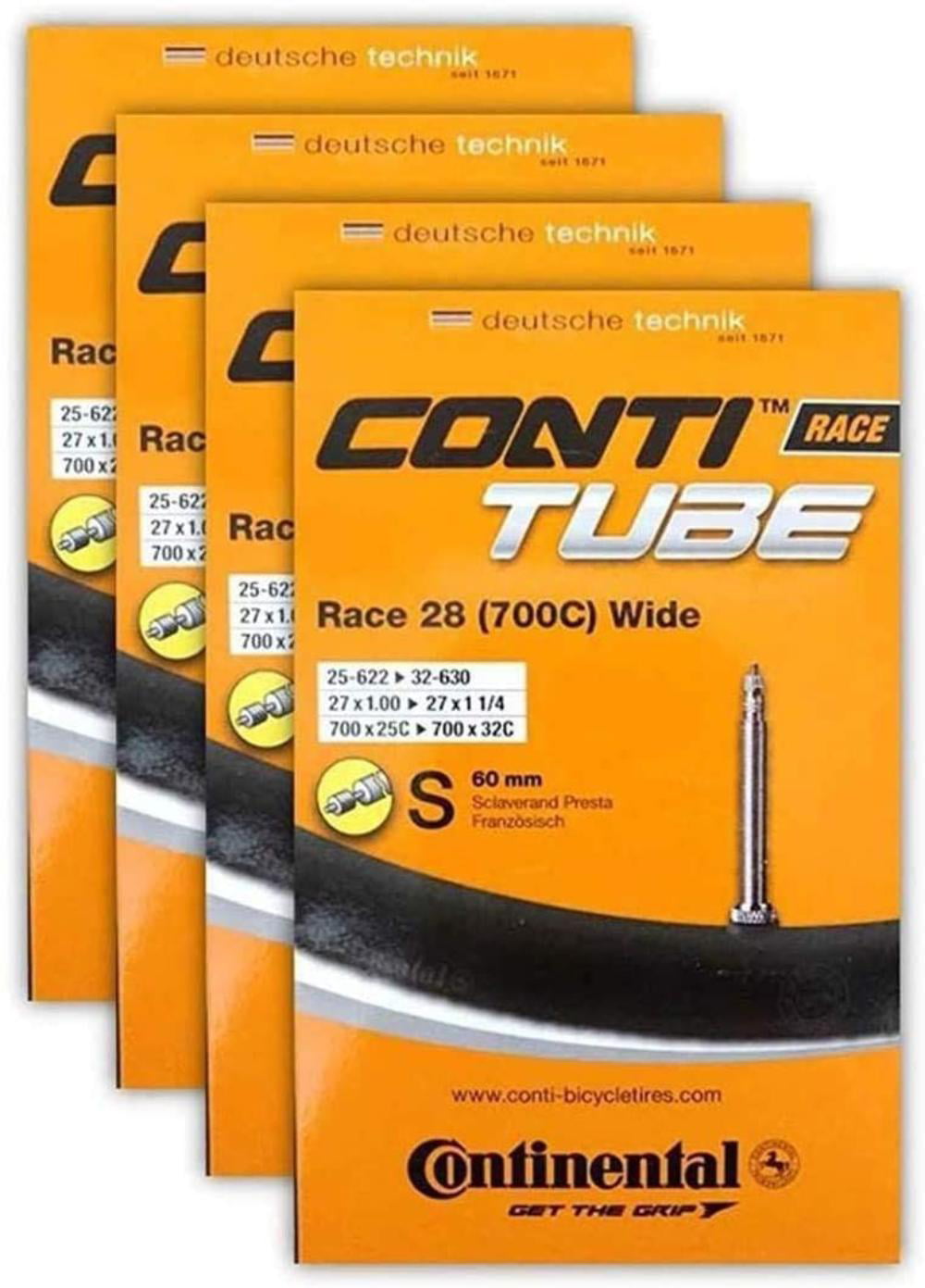 Continental Race 28 700 x 18/25c Presta Valve Inner tube Pack of 5