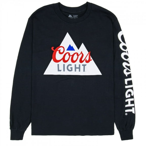 Coors Light Logo Black Long Sleeve Shirt-3XLarge