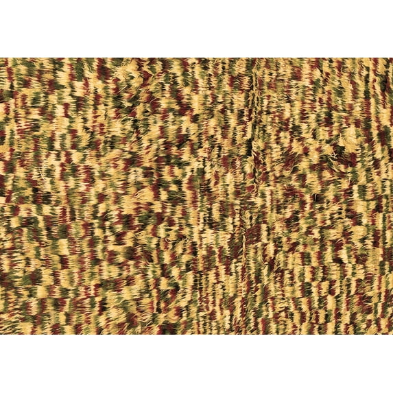Ahgly Company Indoor Rectangle Abstract Brown Modern Area Rugs, 8' x 12'