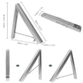 thumbnail image 4 of Coofit Wall Clothes Hanger Retractable Folding Wall Mounted Clothes Rack Coat Rack, 4 of 10