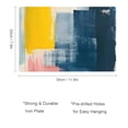 thumbnail image 2 of JRXY Gold and Blue Abstract Art Metal Painting 12*8in 12x8in, 2 of 6