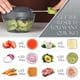 thumbnail image 2 of Procesador De Alimentos Manual Picadora De Verduras, Cordón De Mano Portátil Picadora De Carne De Ajo Cortador De Cebolla, Para Verduras, Jengibre, Frutas, Nueces, Hierbas, Etc., Gris, 520 Ml Rojo Verde, 2 of 6