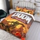 thumbnail image 3 of Doom Eternal Conjunto de sábanas temático, trío de piezas, cómodo y amigable con la piel, diseño único, regalo de decoración para el hogar para familiares, amigos y fans, 90 cm * 190 cm, 3 of 6