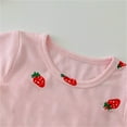 thumbnail image 4 of Sunnyoo Pyjama pour Filles à Manches Courtes, T-Shirt à Imprimé Fraises et Short, Tenue de Nuit, 4 of 4