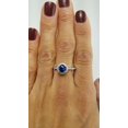 thumbnail image 5 of HeartsAndYou 1.6ct Natural Blue Sapphire & Diamond Ring Halo 100% REAL 14k SOLID White Gold, 5 of 9