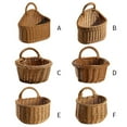 thumbnail image 5 of Wall Hanging Baskets Simulation Woven Kitchen Storage Basket Plant Fruit Sundries Organizer, 5 of 6