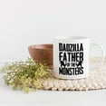 thumbnail image 2 of Dadzilla Father of the Monsters, Funny Birthday or Father's Day, White 11oz Ceramic Mug, 2 of 5