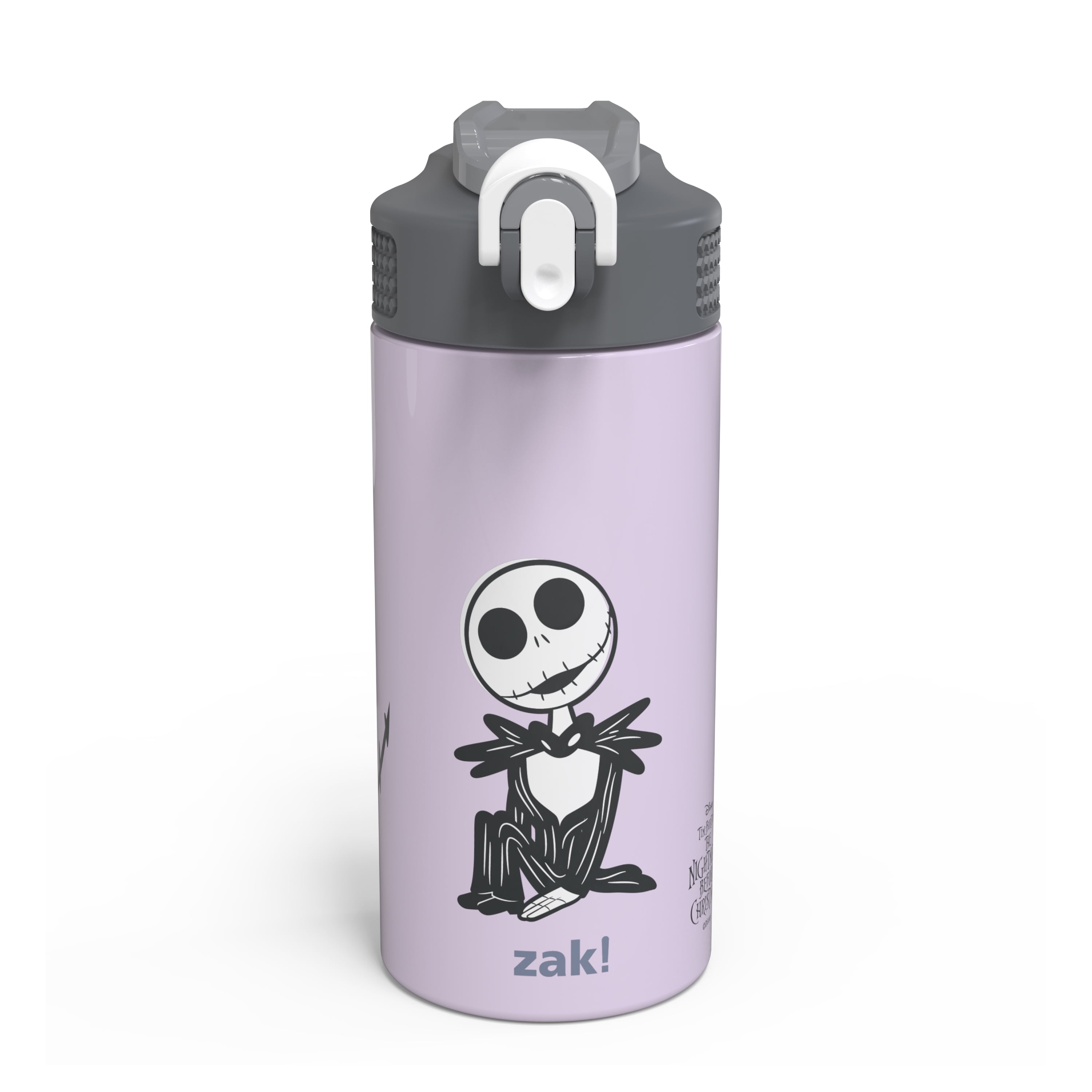 Zak Designs Princess 14 oz Double Wall Vacuum Insulated Thermal Kids Water  Bottle, 18/8 Stainless Steel, Flip-Up Straw Spout, Locking Spout Cover,  Durable Cup for Sports or Travel 