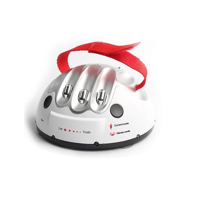 Yuarrent Detector de mentiras ajustable, polígrafo recargado, juego de calentamiento eléctrico impactante para mentirosos Kits de decoración para fiestas Yuarrent HA015333-00