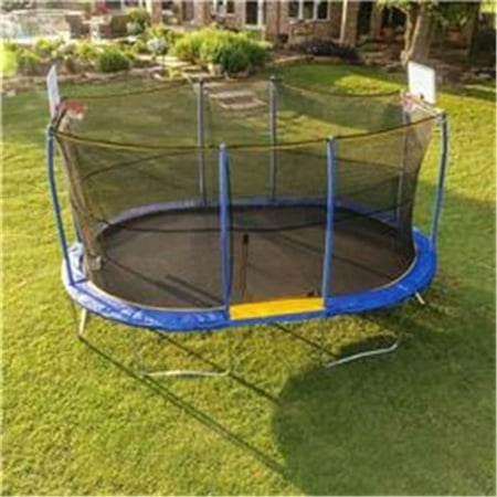 Jumpking 10 x 15 ft. Oval Trampoline with Basketball Hoop - Pack of 2