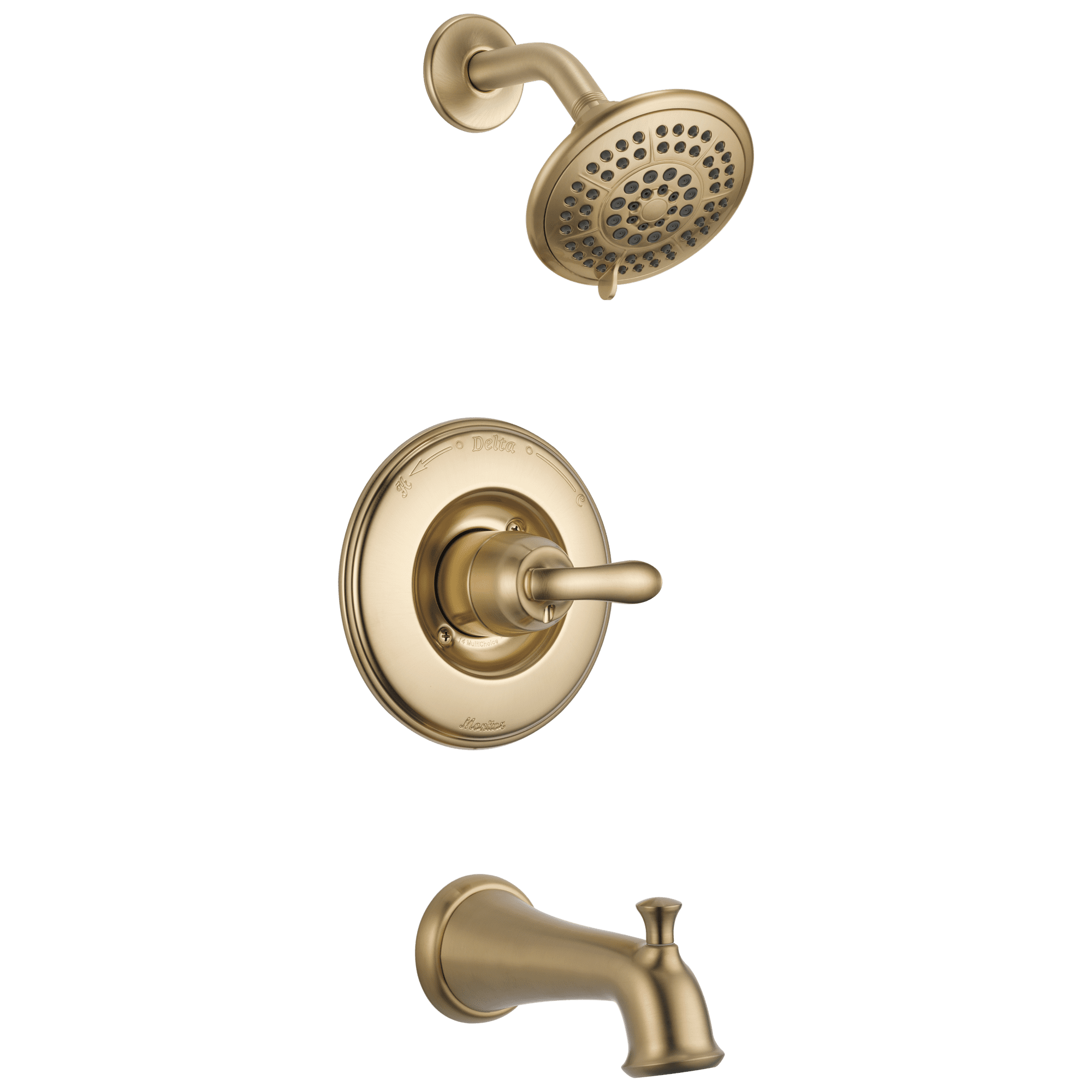 Delta Linden MonitorÃ Ã Â® 14 Series Tub & Shower Trim in Champagne