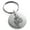 Silver, variant on Stainless Steel Nautical Feather Compass & Anchor Engraved Small Medallion Circle Charm Keychain Keyring