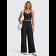thumbnail image 5 of Pantalones Deportivos Casuales, Cómodos, de Cintura Alta y Pierna para Mujer, con Bolsillos y Sueltos. Negro M, 5 of 7