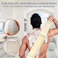 thumbnail image 2 of Set de 5 exfoliantes para la espalda con forma de lufa natural ATTEASAY, 2 of 8