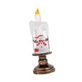 thumbnail image 5 of yotijay Christmas Snow Globe Candle LED Flameless Candle Glittering Christmas Decoration Snowman, 5 of 9