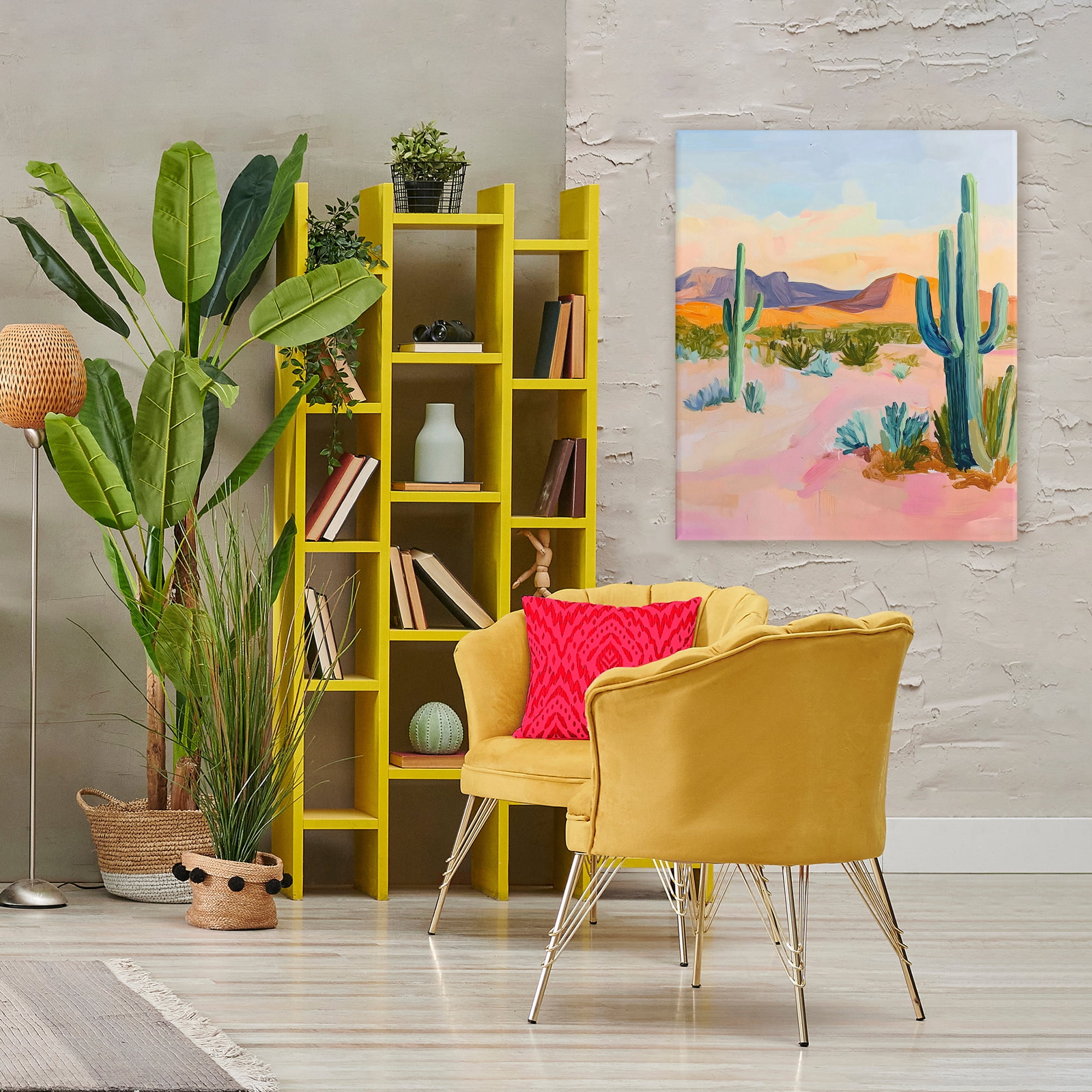 Stupell Industries Cactus Desert with Soft Sunset Canvas Wall Art, design by The Prints Vibe