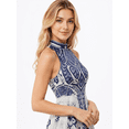 thumbnail image 3 of Tbfashion Womens Halter Neck Printed Occasion Dress with Dramatic High Low Hemline, 3 of 3