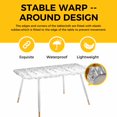 thumbnail image 4 of Eucalyptus Leaves Table Cloths for 8 Foot Rectangle Tables, Grey Summer Botanical Weeping Patio Waterproof Elastic Fitted Tablecloths, Washable Rectangular Table Cover for Camping, 4 of 8