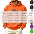 thumbnail image 3 of Man Hoodie Cameland Men's Crew Neck Long Sleeve Solid Color Hooded Sweatshirt Front Pockets Black,XXL, 3 of 6