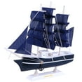 thumbnail image 2 of Nuolux Sailboat Model Ship Wooden Nautical Sailing Boat Decor Ornament Beach Decoration Figurine Miniature Models Decorations, 2 of 6
